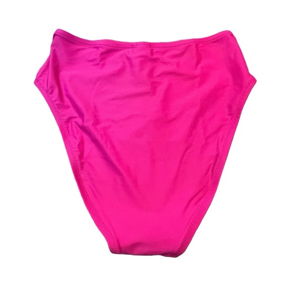 NWT J. Crew Hallie High Waisted Bikini Bottom in Magenta Orchid Pink Size Small. - Picture 7 of 14